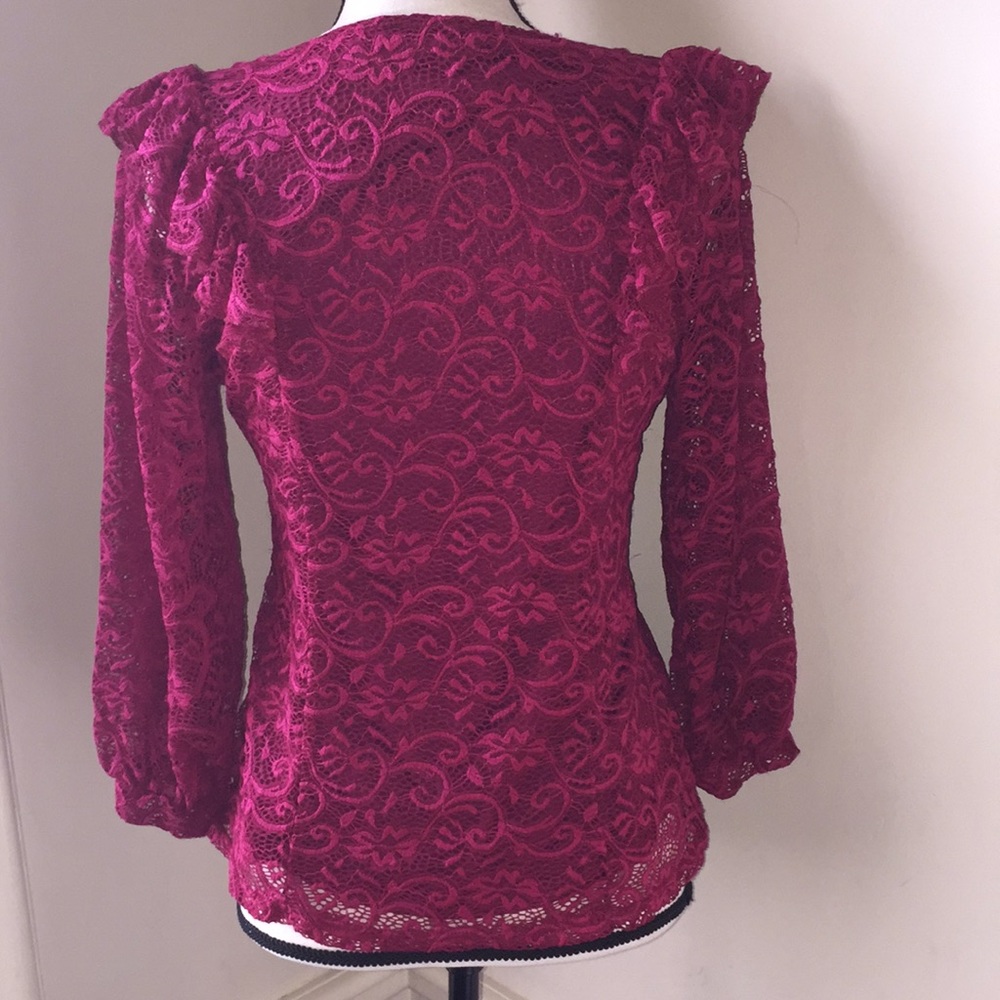 Radiant Ruffle Lace Top - Picture 4 of 5